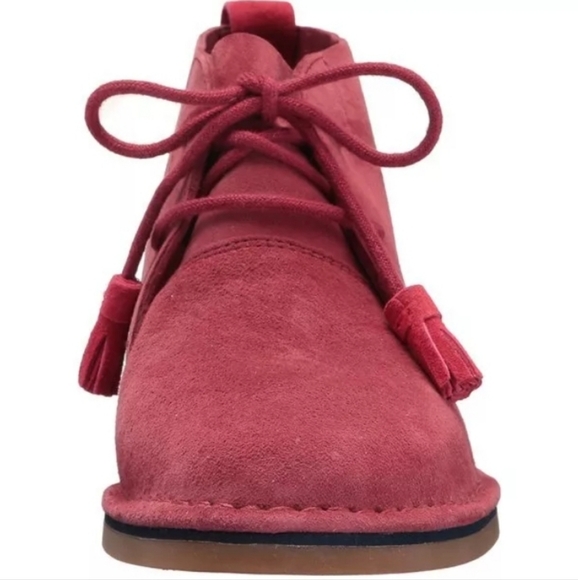 Hush Puppies Women's Cyra Catelyn Boots 5490-603 Dk Red Suede NIB Sz US10/EU42 - Picture 2 of 12